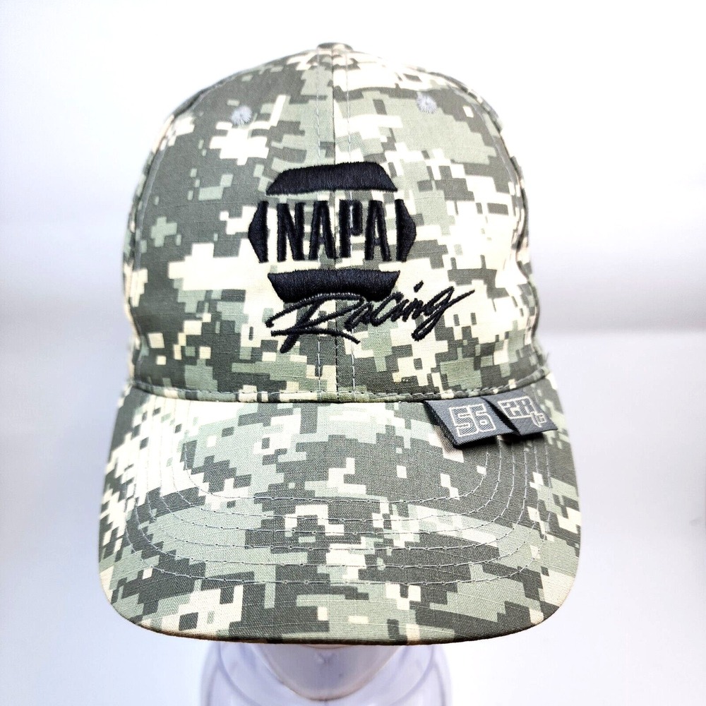 NAPA RACING ADJUSTABLE HAT CAMO INTREPID FALLEN HEROES FUND #9 #28 Truex Capps